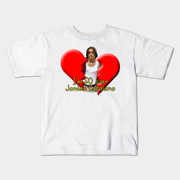 Over Jordan Catalano Kids T-Shirt by Duckgurl44